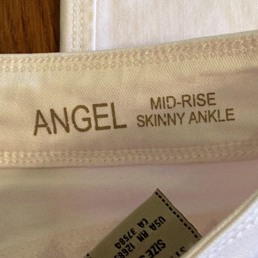 DL1961 pale pink, Angel mid-rise skinny ankle jeans with stretch, women’s sz 30 - Picture 11 of 16